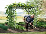 Large Garden Trellis Arch - 79"x59"x78" PE-Coated Metal, Rustproof Plant Support for Climbing Vines 62443253