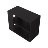 Rio Verde Side Table in Melamine with Open Storage, Wengue B128P263720