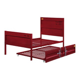 Red Twin Platform Bed B062P186402