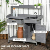 Garden Work BenchOpen Shelf Storage 45594946