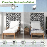 Metal Privacy Screen, Freestanding Outdoor Indoor Divider, Decorative Privacy Screen Panels for W1859P145764