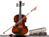 New 1/4 Acoustic Violin Case Bow Rosin Natural 26585727