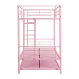 ZNTS METAL Bunk Bed with trundle Pink W311P256413