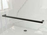 55-59"W x 72"H Frameless Double Sliding Shower Door, 304 Stainless Steel in Matte Black 5/16" W2758P385693