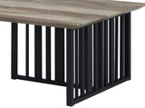 Zudora Antique Oak & Black Finish Coffee Table B2726P268332