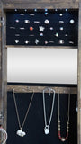 Fashion Simple 360&deg Swivel With Led light Jewelry Cabinet 88467376