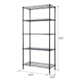5 Tier Storage Rack Wire Shelving Unit Storage Shelves 63382395