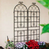 2 Pack Metal Garden Trellis 71" x 19.7" Rustproof Trellis for Climbing Plants Outdoor Flower Support W1586104494