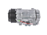 A/C Compressor with 6-Groove Pulley Replacement for Sanden SD7 Style Serpentine Belt Mini HC5005C 83040301