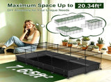 Modular Metal Small pet exercise pen DIY Multi Shape Layout, Metal Pet Enclosure Multi Tier L Square 12363411