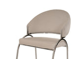 ZNTS Ruby Modern & Contemporary style chair made with Metal & Steel Legs in Beige Color B009P241744