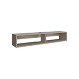 TV Stand 10.4" H, with 2 Shelves, White Oak B097P250854