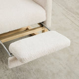 25.4"W Chair for Nursery, High Back Glider Chair with Retractable Footrest, Side Pocket, W3188P282078