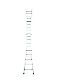 ZNTS Huachuang 5-step 21''Aluminum Multi-Purpose Professional Ladder - Black with Wheels W1881111501