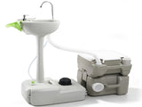 5 Gallon Upgrade Portable RV Toilet with Matching White Lid Ring Waste Holding 83678681