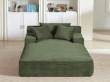 Oversized Chaise Lounge Chair Indoor, Corduroy Upholstered Modern Sofa Couch,No Assembly W2339P323759