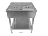 4-Pan Commercial Food Warmer, Professional Buffet Catering Food Warmer, Electric Steam Table, 15727590