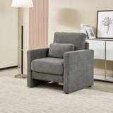 Modern Accent Chair, Chenille Upholstery Armchair - Modern Style, Solid Wood Frame - Ideal for W1765P172326
