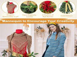 5 FT Pre-lit Mannequin Artificial Christmas Tree Dress Form 99641371