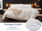 2PC Pure Color Bedding - Microfiber Hotel Series, with Zipper Closure Quilt Cover and Two 37962368