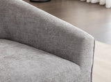 Nice Modern Upholstered Barrel Armchair, 360&deg Swivel T2574P205965