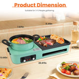 3-in-1 Electric Hot Pot with Grill & Fry Pan - 1600W Fast Even Heating, Independent Dual Temp 20063750