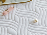 White Quilted Fitted Sheet, Fits Mattress Up to 15" Deep, 2/3-Piece Set, Queen 83674005