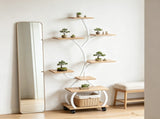 Tree Shaped Stand with Full Spectrum Grow Light, White Metal Frame 15081871