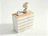 () 5-Drawer Color-Block Chest Particleboard Drawer Dresser 29.92*15.75*44.88in 21513410