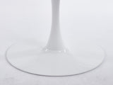 42.1" White Color Top Tulip Table, Mid-century Dining Table for 4-6 People - Round MDF Table Top W234P351011