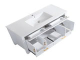 48" White Bathroom Vanity , Abundant Storage Cabinet -4 Soft close doors and 4 drawers W3133P389806