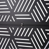 Outdoor & Indoor Privacy Metal Privacy 76" H48" W, Freestanding Decorative Privacy W465P193268
