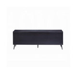 Black TV Stand with Metal Leg B062P209413