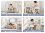 12 in 1 Toddler Outdoor Playset with Swing, Indoor Swing and Slide Set Playground for Toddlers 1-3, W5072P469212