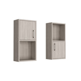 Oba 2-Pc Wall-Mounted Bathroom Medicine Cabinet with Open and Closed Storage B200P188847
