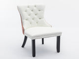 A&A Furniture,Nikki Collection Modern, High-end Tufted Solid Wood Contemporary PU and Velvet W1143P357046