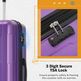 2 Piece Luggage Set with Bags Expanable Spinner Wheels ABS Lightweight Suitcase with TSA Lock N732P198745I