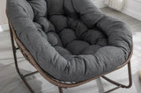 Outdoor Rattan Rocking Chair,Padded Cushion Rocker Recliner Chair Outdoor for Front Porch, Living W640105282