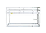 Solid Wooden, Solid Rubber Wooden Twin over Twin Loft Bed with Ladder, with Bed Platform of W504P191666