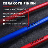 Barbell Bar Plates 7.2Ft Solid Iron Fitness Weightlifting 16209704