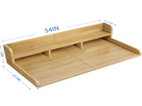 Washer Dryer Countertop with Non-slip Pads, Laundry Wood Shelf Topper with Edge, 54" Width x 27.5" W2641P309103
