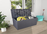 120gal 460L Outdoor Garden Plastic Storage Deck Box Chest Tools Cushions Toys Lockable Seat 41782722