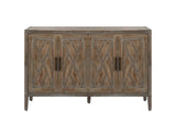 60 inches Modern Farmhouse Accent with 4 Doors and Adjustable Shelf Wood Sideboard Buffet W1445121947