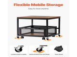 Compact Refrigerator Stand with Storage, Supporting 198 lbs, Portable Fridge Table with 46121334