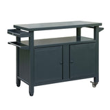 Grill Carts Outdoor Storage Cabinet with Wheels, Metal Outdoor Grill Table Kitchen Dining Table W1859P170274