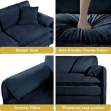 Oversized 41.73" Sofa Chair, Modern Upholstered Armchair with 1 Toss Pillow, Modular Sectional Sofa W3163P269205