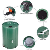 ZNTS 100 Gallon Folding Rain Barrel Water Collector Green 32950344