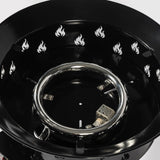 Mini Fire Pit Outdoor Portable Fire Pit Steel Camping Fire Pit with Lava Rocks W853P202205