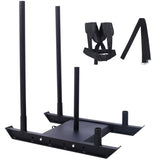 Weight Training Pull Sled, Fitness Strength Speed Training Sled, Steel Power Sled Workout Equipment W465P196225