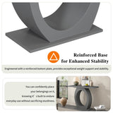 Mirod Stylish Modern Console Table with Egg-Shaped Base,Enhanced Stability and Durability,Sleek N760P214780E